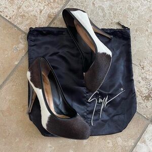 Giuseppe Zanotti pony hair Heels